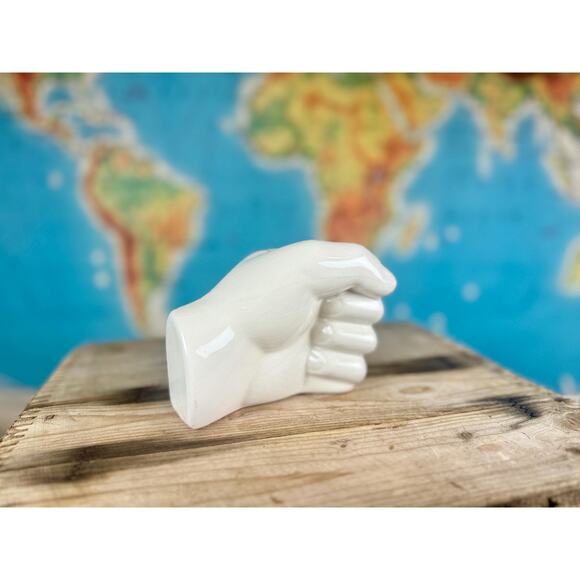 Vintage Ceramic Hand Vase - Picture 6 of 10